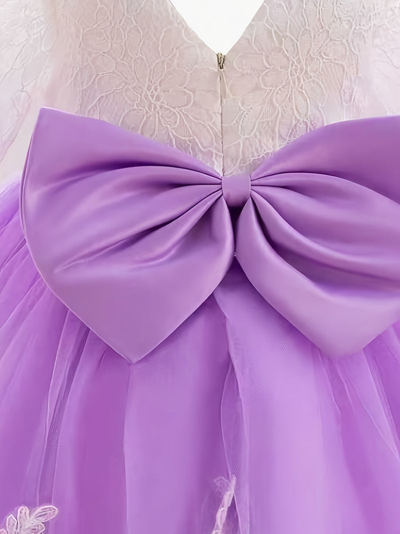 New Bow Children's Dress, Infant & Toddler Christening Gown.