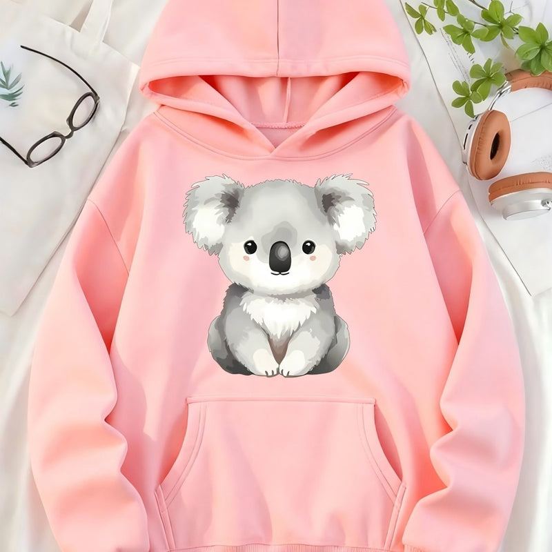 Women's Hooded Pullover with Pocket.