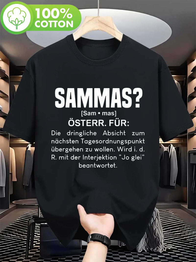Men's Austrian Humor Slogan T-Shirt.