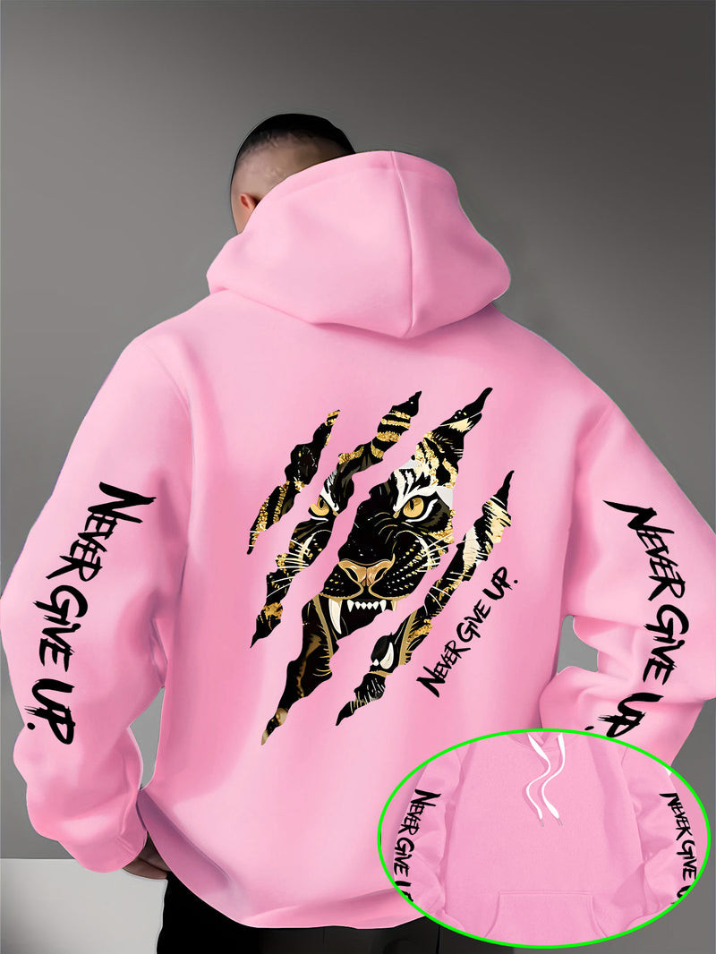 Men's Casual Personality Hooded Sweatshirt.