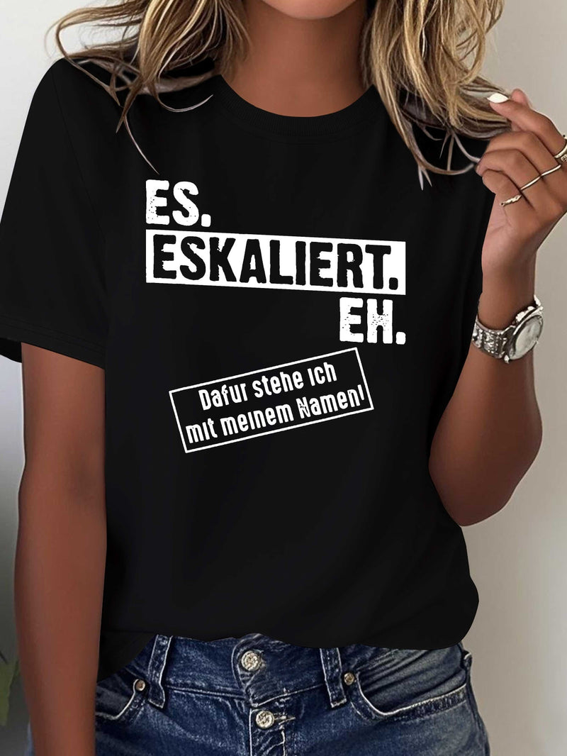 Women's Funny German Saying T-Shirt.