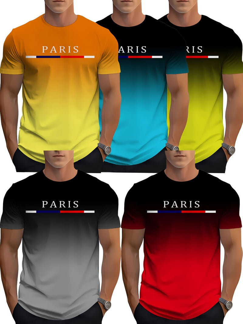 Men's Novelty T-Shirt 5pcs Set.