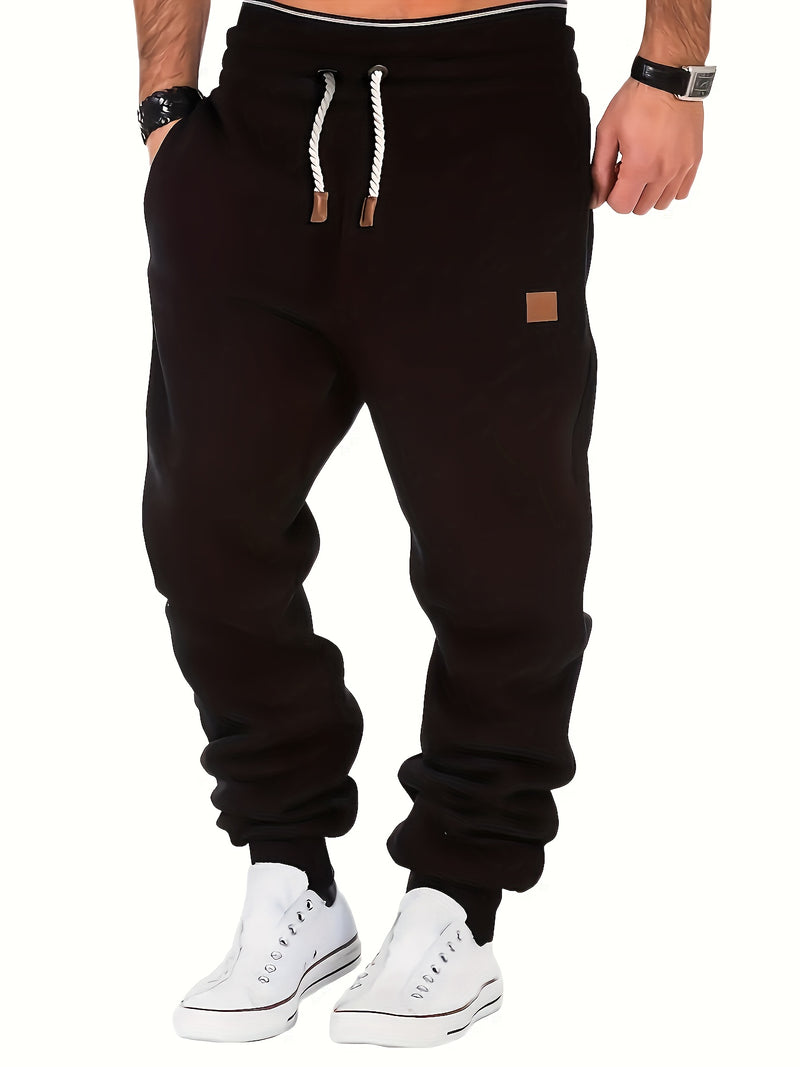 Drawstring Sweatpants Loose Fit Pants Men's Casual Joggers.
