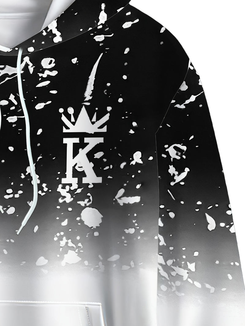 Men's Casual Sportswear Set - Fashionable American Letter.