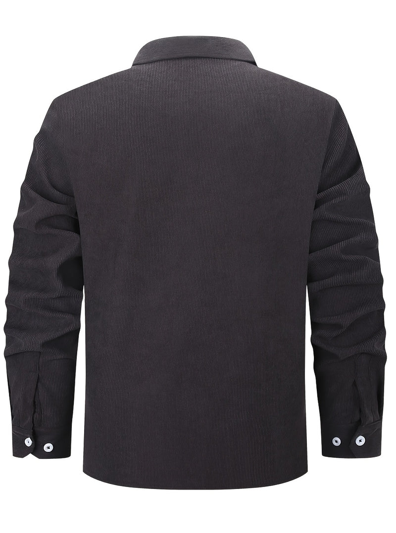 Men’s Shirt Inside Warm Long Sleeve Jacket.