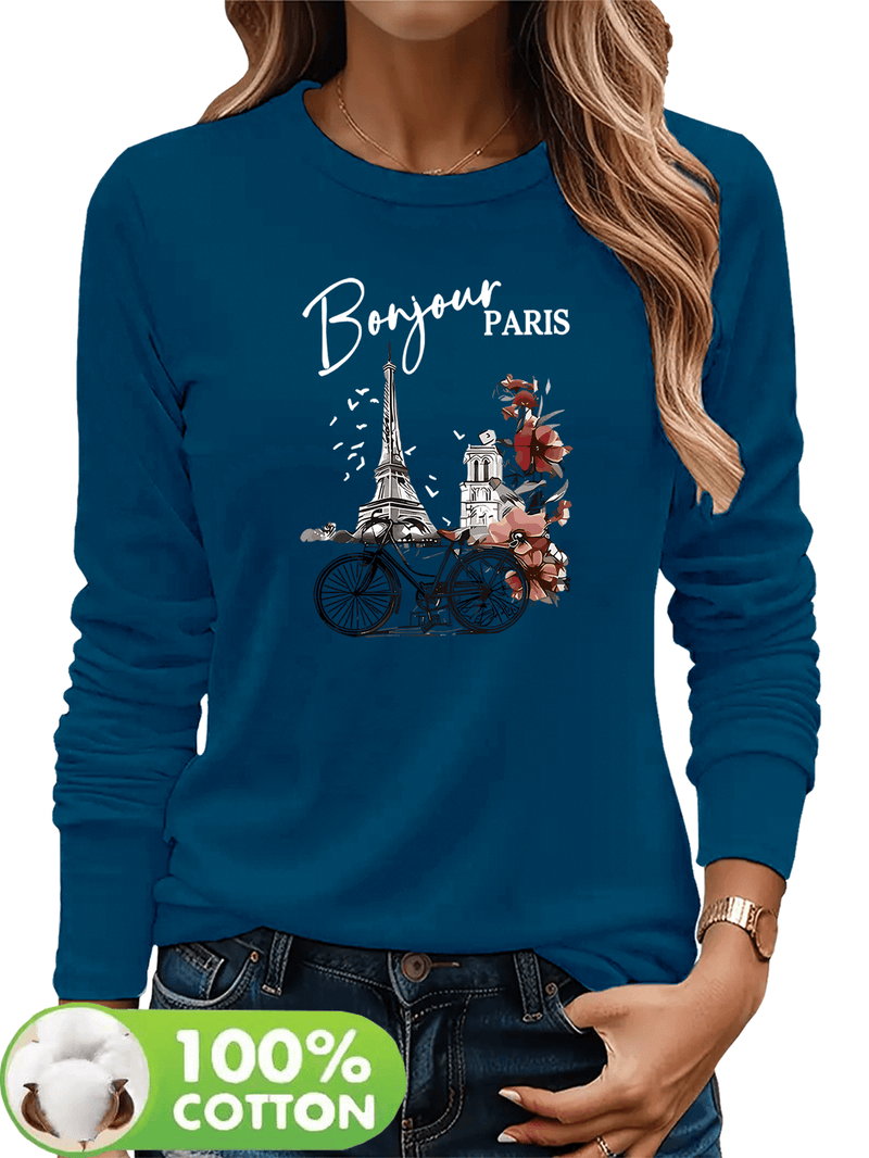 Women's T-Shirt for Autumn And Winter, a Comfortable And Breathable Casual.