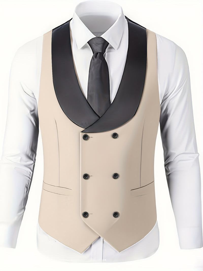 Men's 3pcs Suit Set, Jacket + Vest+ Trousers.