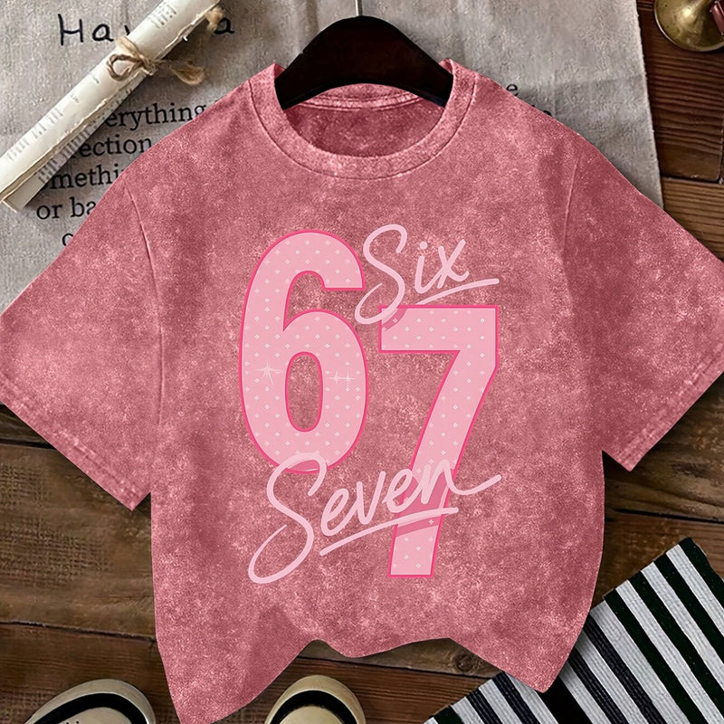 Women’s Graphic T-Shirt - Retro Casual Short Sleeve.