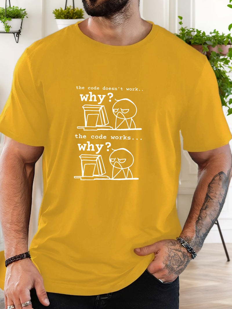 Men's Programmer T-Shirt with Funny Coding Jokes & Tech Humor.