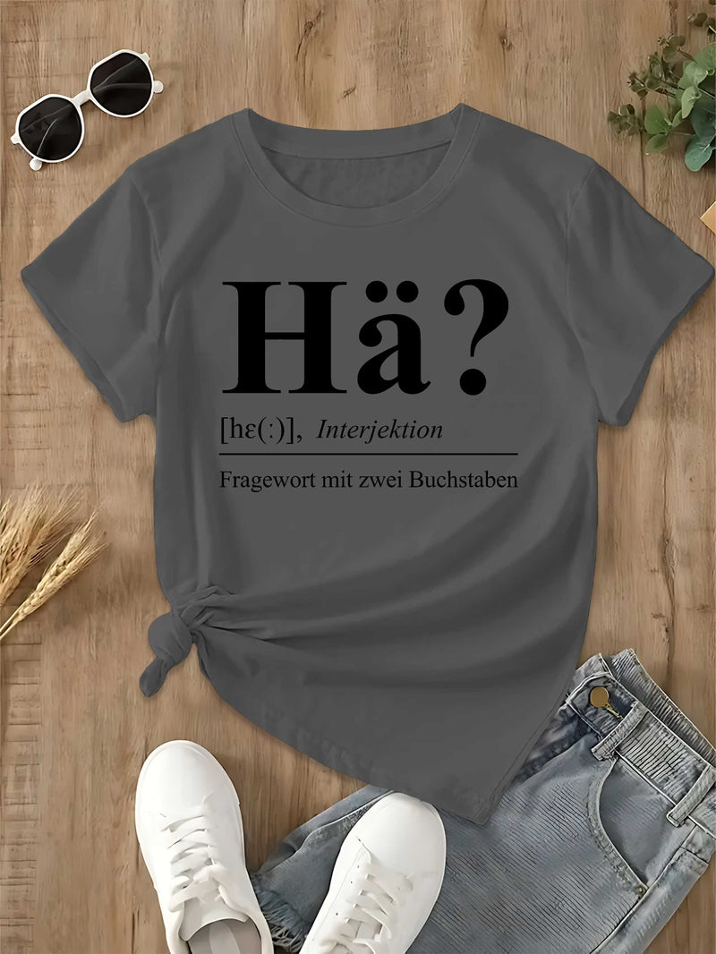 Women's German Graphic T-Shirt.