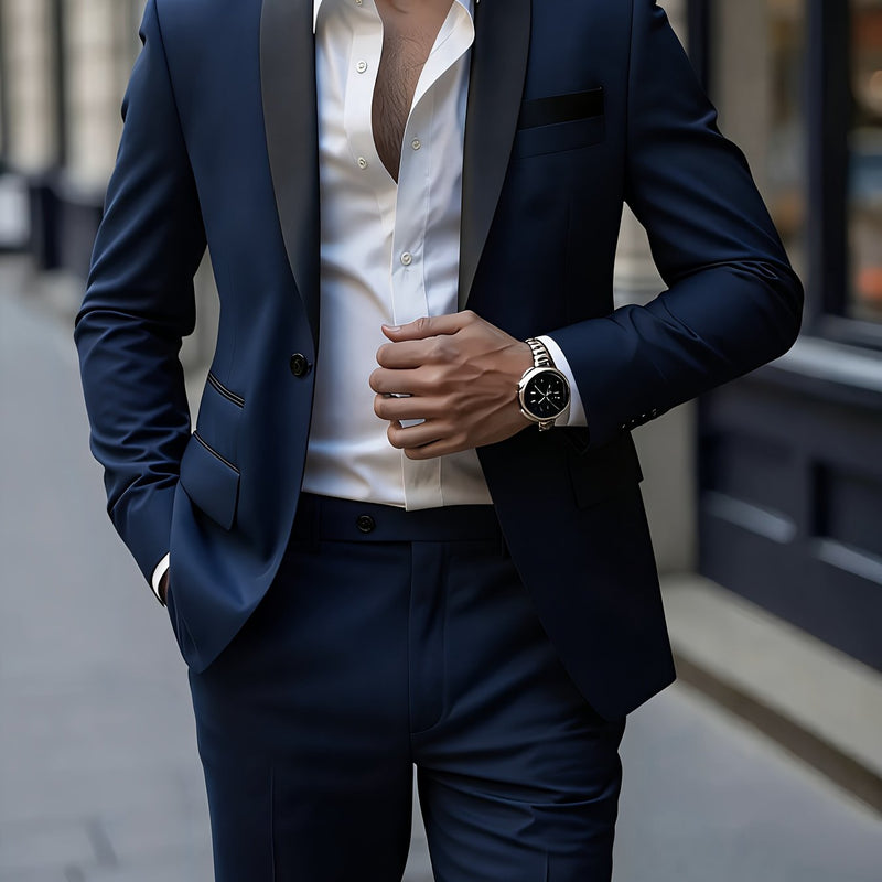 Men's Two-Piece Formal Suit by Elitefit.
