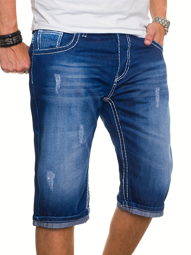 Men's Denim Shorts.