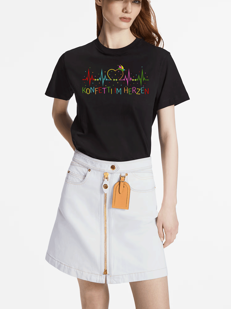 Confetti Carnival Fool's T-Shirt for Men and Women.