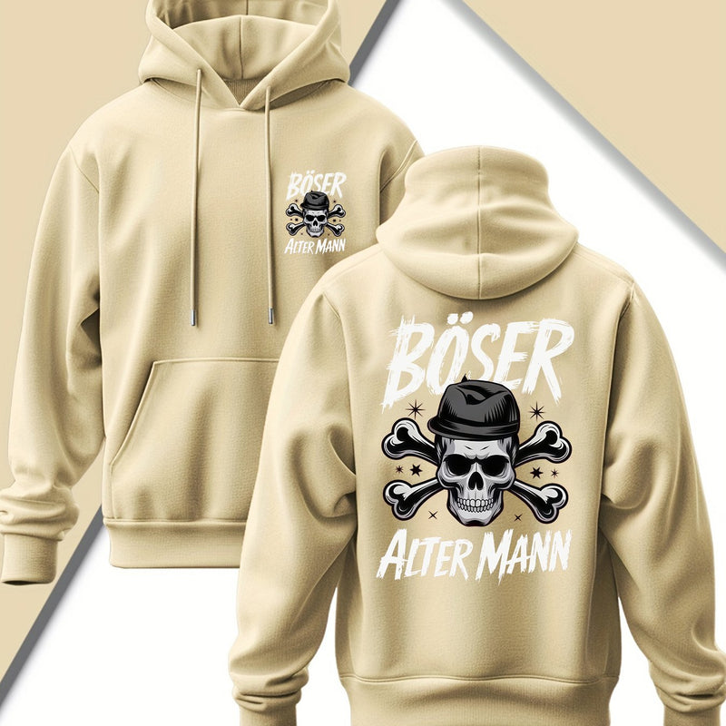 Men's Edgy Gothic Hooded Sweatshirt.