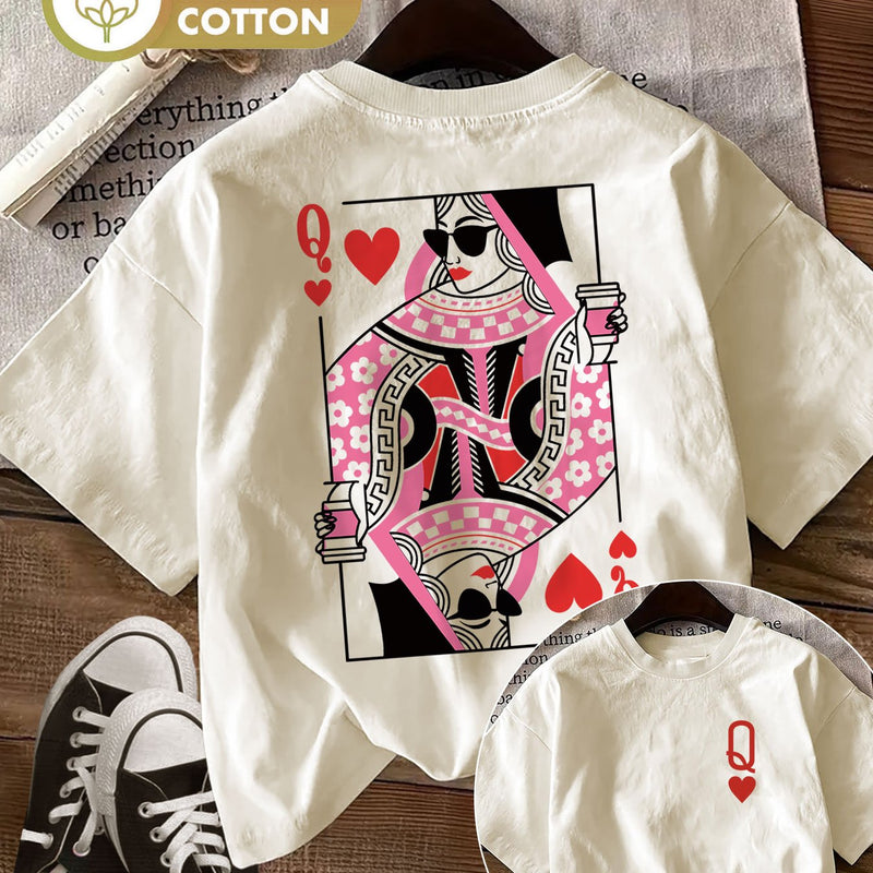 Women's Top with Double-Sided Print.