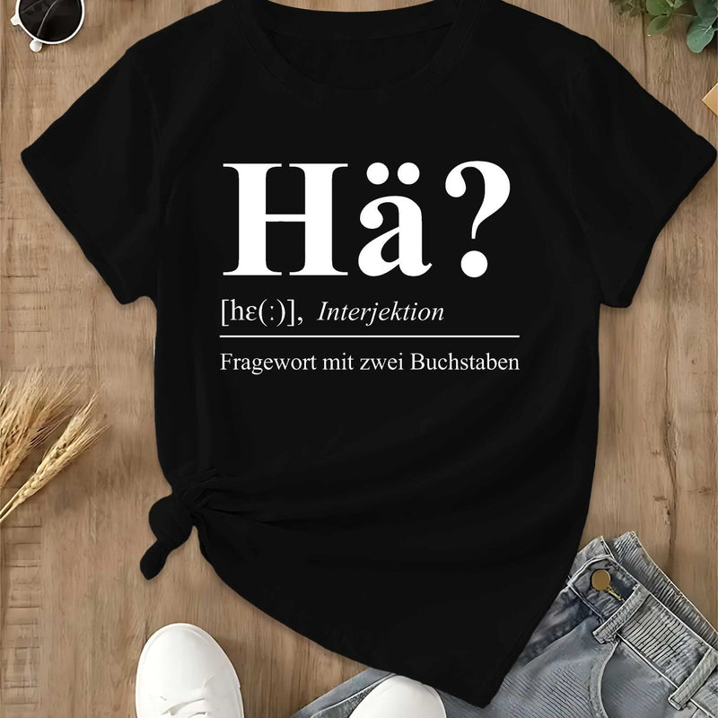 Women's German Graphic T-Shirt.