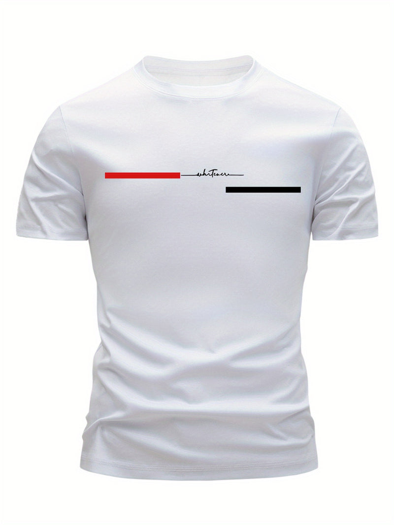 3pcs  Men’s T-Shirts Trendy Crew Neck.