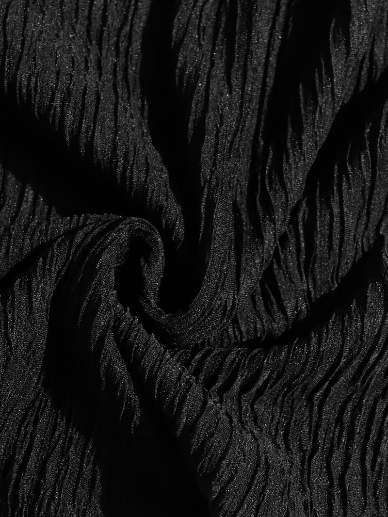 Women's 2pcs Long Sleeve V-Neck Top + Mid-Length Waist-Cinching Side-Tie.