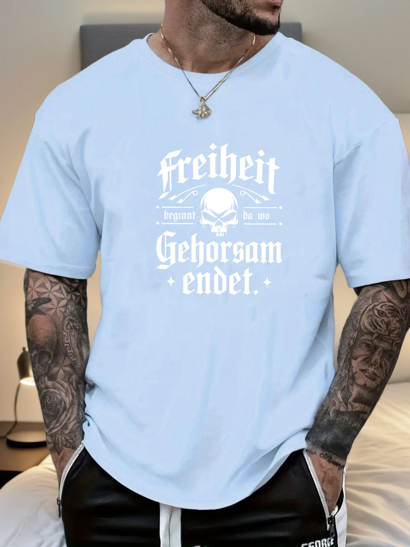Men's Print Summer Casual Short Sleeve T-Shirt.