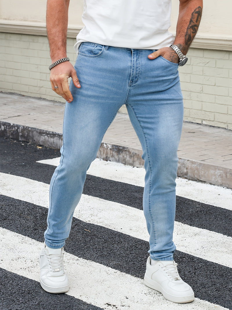 Men's Slim Fit Denim Pants.