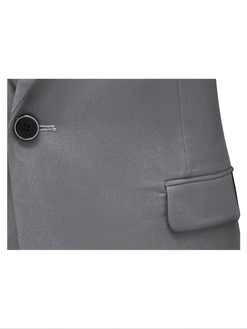 A Men'S Three-Piece Suit, Including a Blazer, Vest, And Trousers, High-Quality.