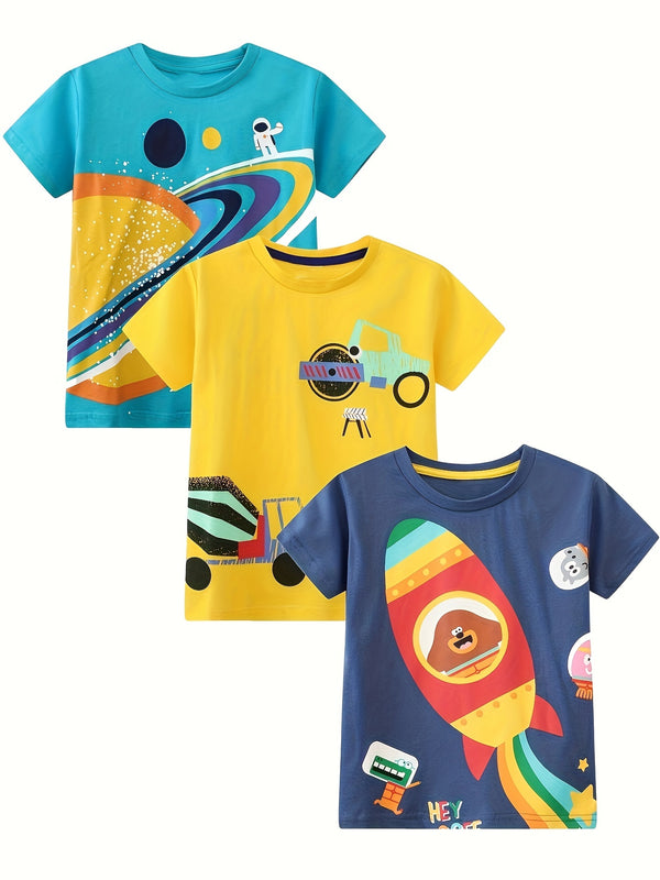 Basic Vacation Beach Tees for Boys Ages 2-7 Years