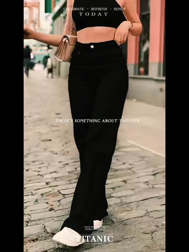 Women’s Black Stretch Butt-Lifting Waist-Cinching Horseshoe Jeans.