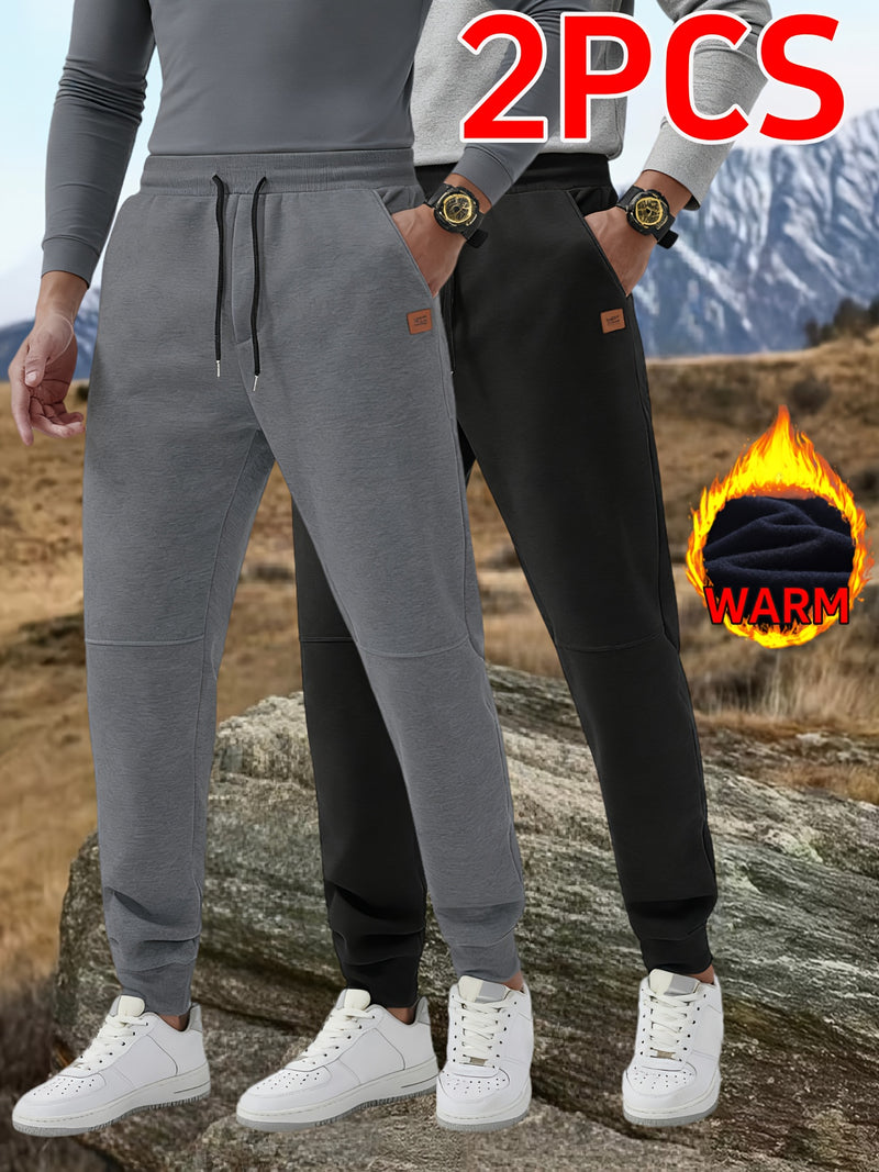 2pcs Men's Autumn Winter Casual Pants.