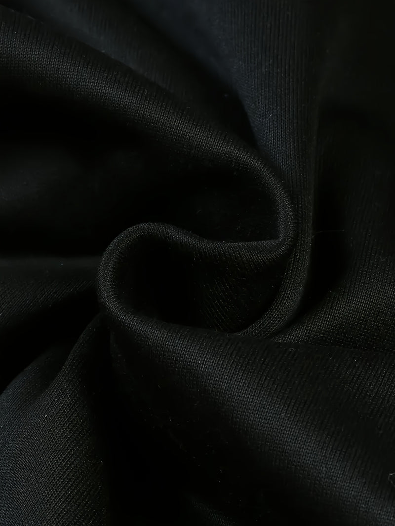 3pcs Trendy Print Sweatshirt, Men's Casual Hooded Sweatshirt.