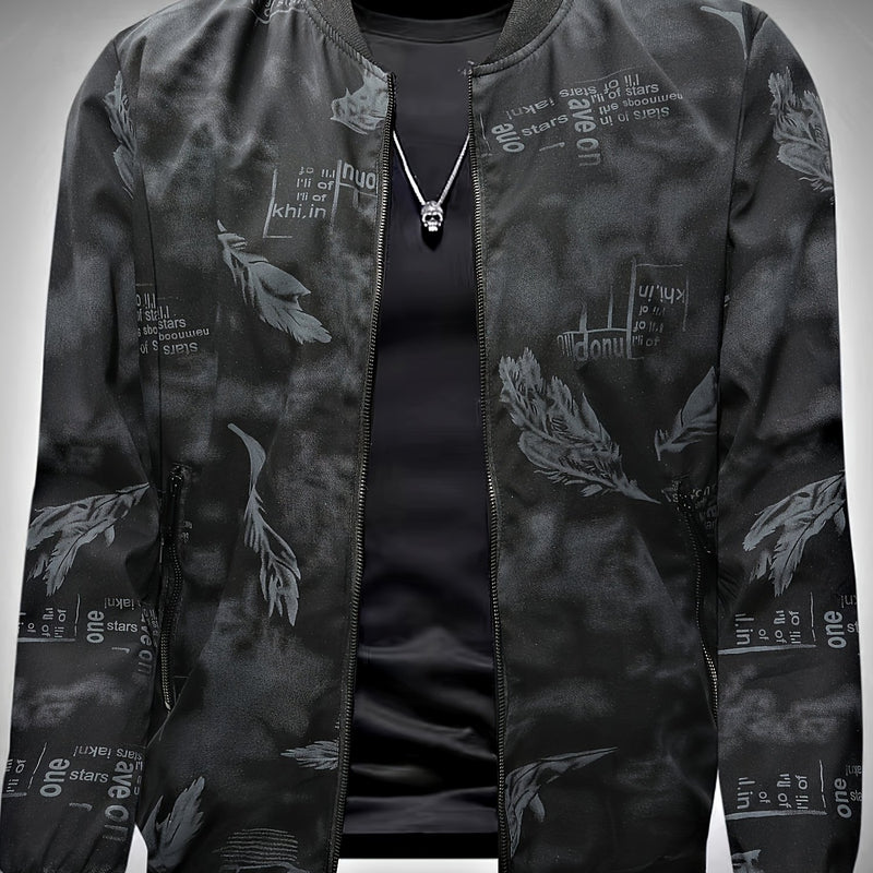 2024 New Spring And Autumn Digital Print Men'S Jacket.