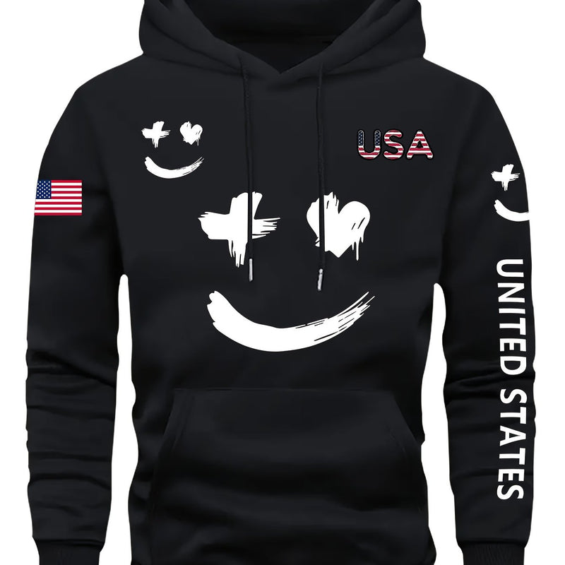 Men's Casual And Versatile Hooded Sweatshirt.