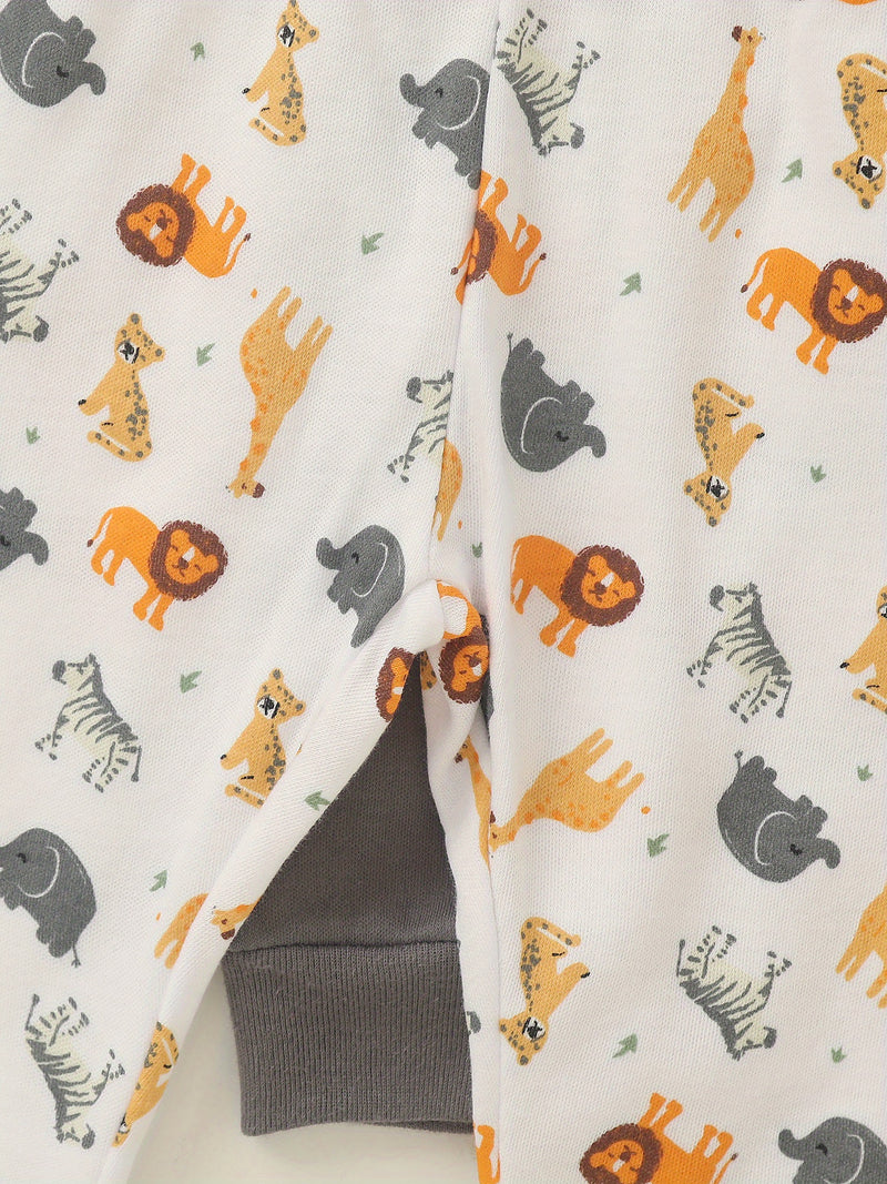 Set of 6 Autumn And Winter Boys Long Pants for Infants And Toddlers.