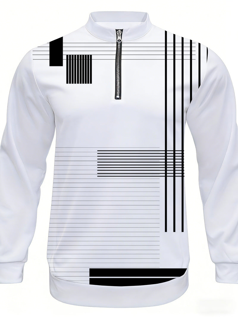 Men’s Zipper Shirt And Casual Sports Suit.