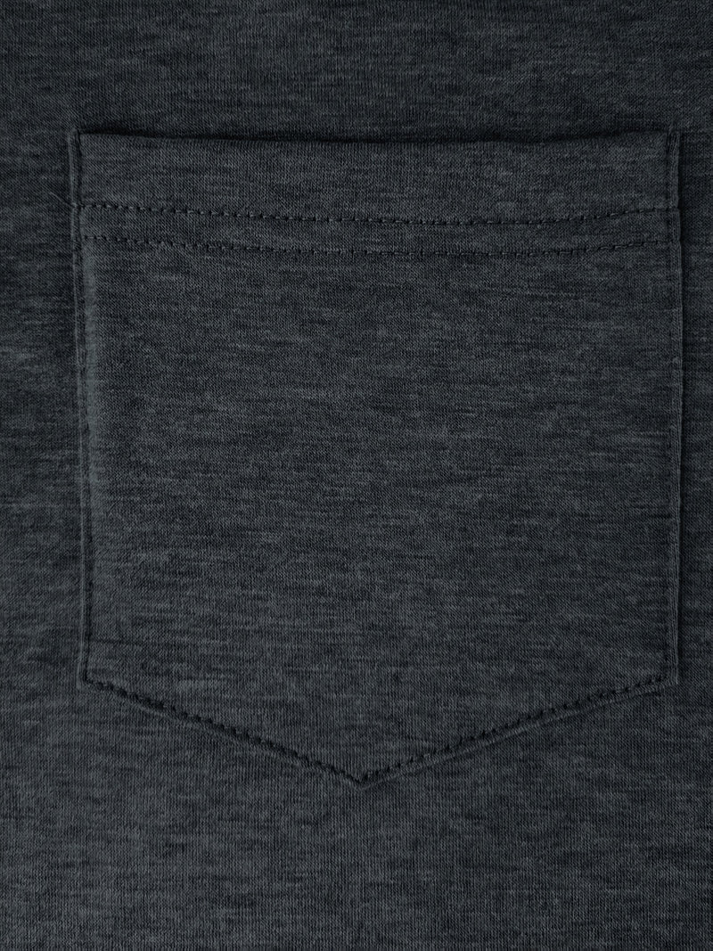 Men's Plaid Collar Pocket T-shirt.