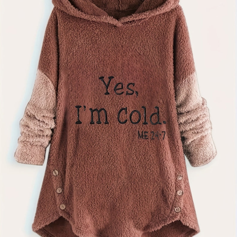 Women's Autumn and Winter Warm Long Sleeve Hoodie.