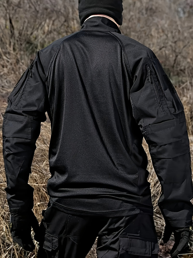 Men's Outdoor Sports Leisure Outfit Consisting of a Long-Sleeve Top And Pants.