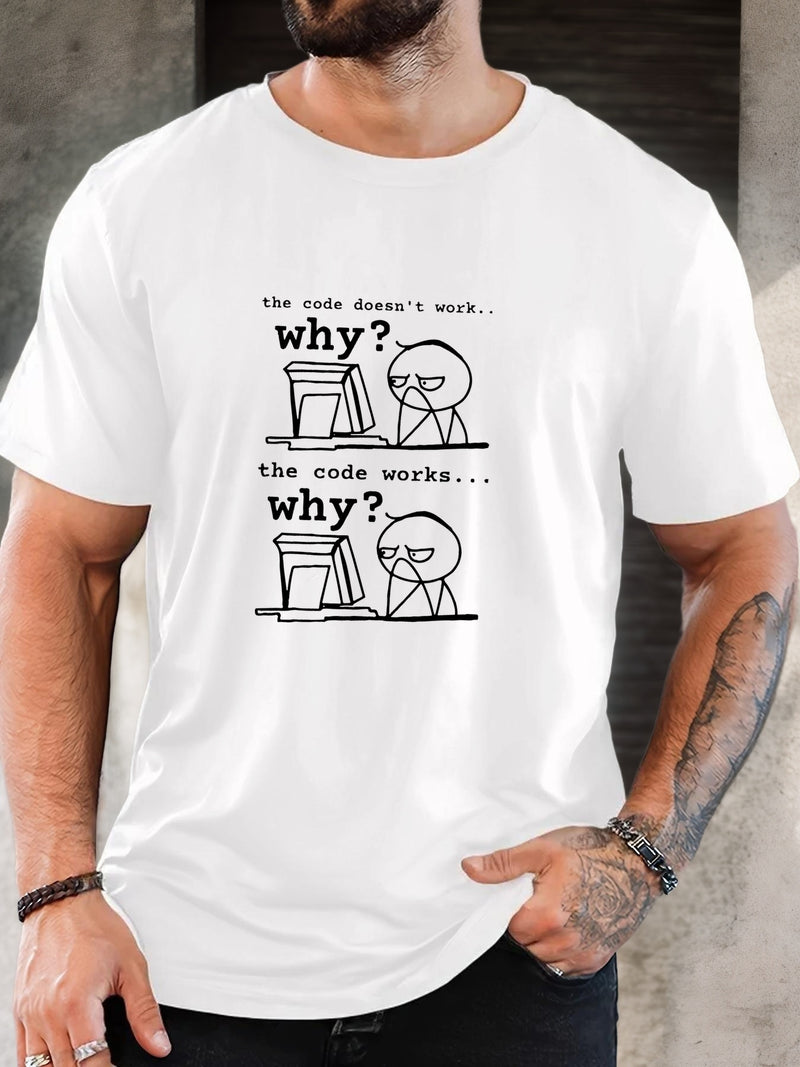 Men's Programmer T-Shirt with Funny Coding Jokes & Tech Humor.