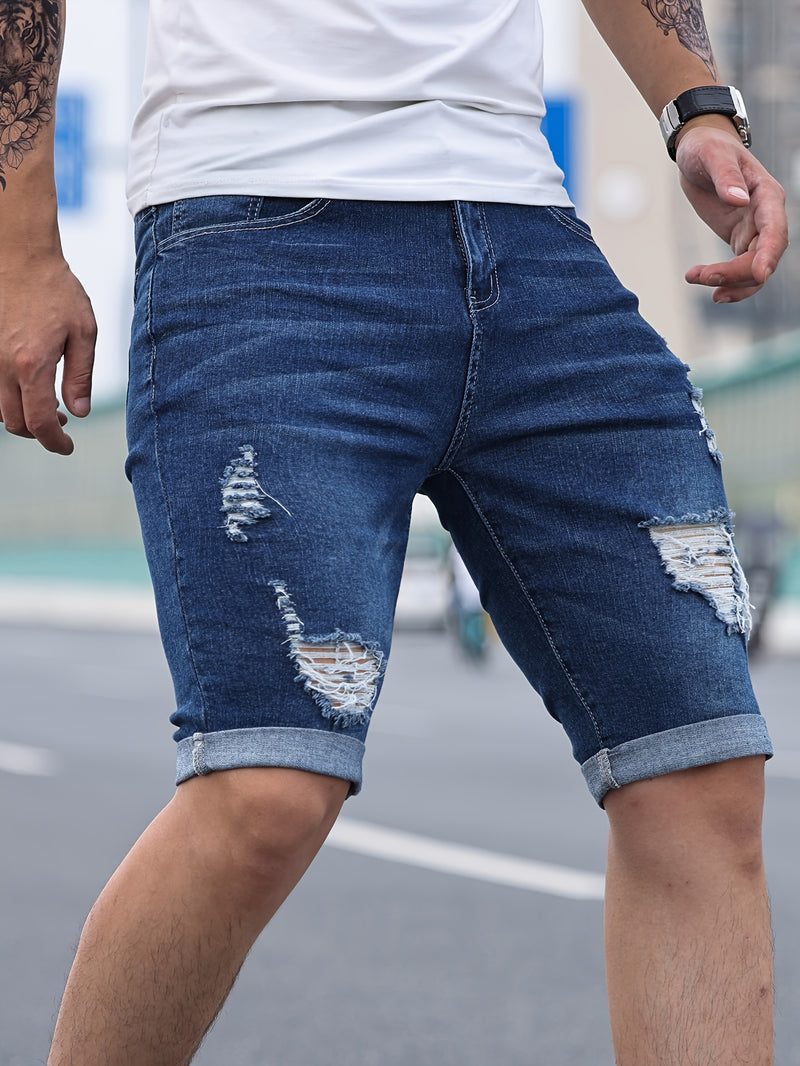 Men'S Denim Shorts.
