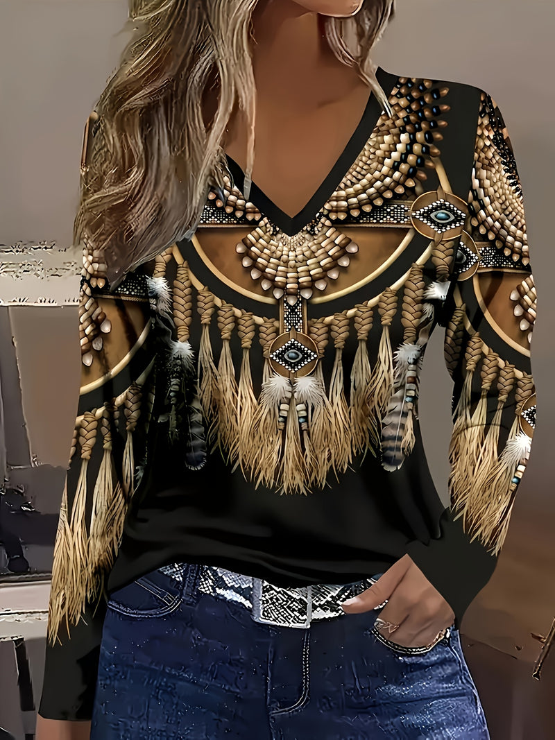 Women's Casual Long Sleeve Top 2pcs Set.