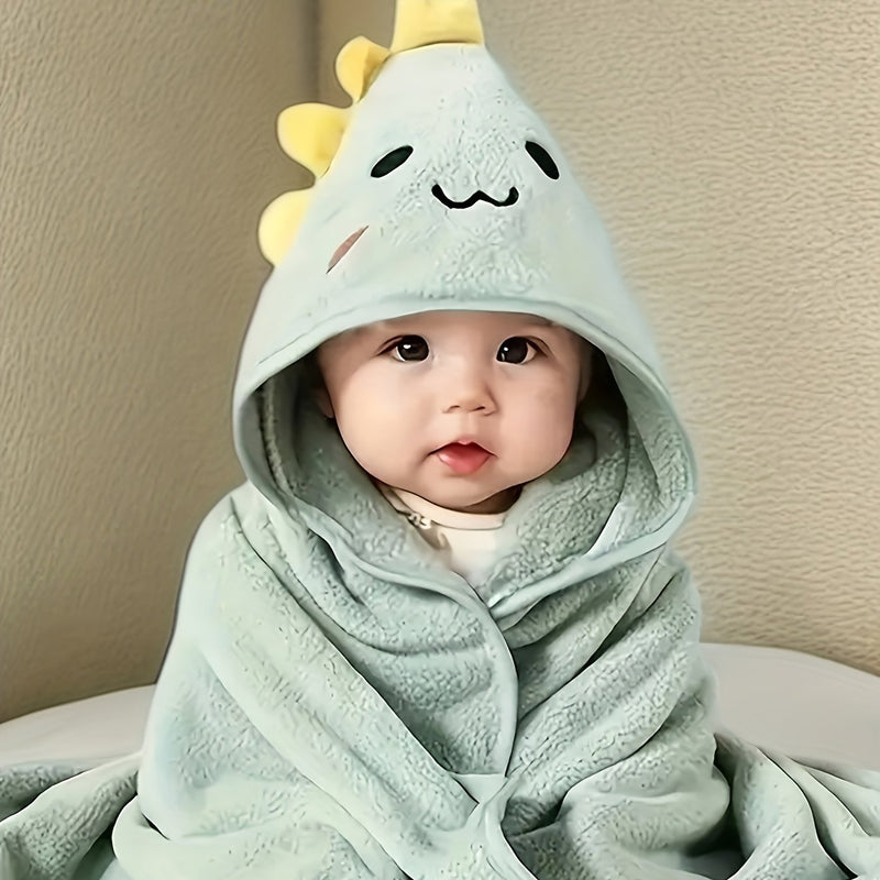 1-Pack Kids Hooded Bathrobe - Animal Cartoon Design.