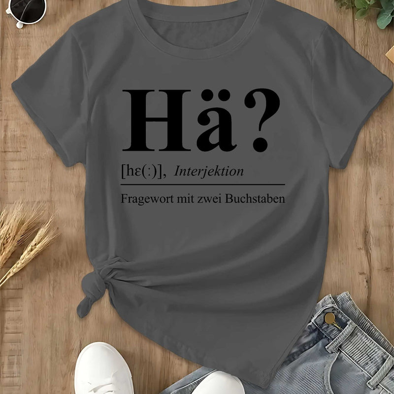 Women's German Graphic T-Shirt.