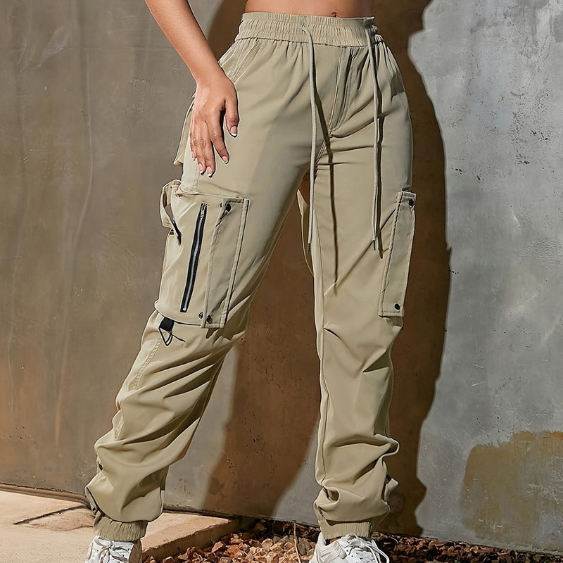 Women's High-Waisted Loose Overalls: Casual, Fashionable, and Comfortable.