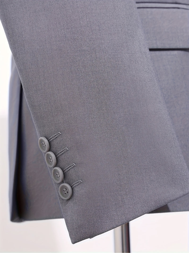 Men'S Premium Two-Piece Suit, Plus-Size Suit Set with Pants.