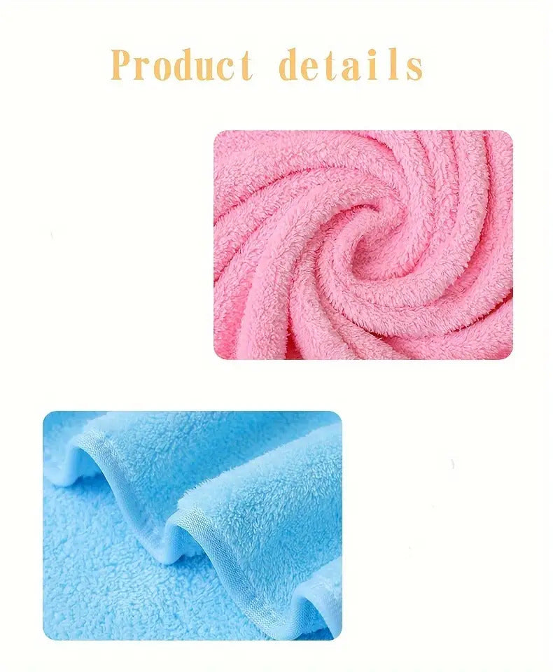 Cute Baby Bathrobe, Highly Absorbent, Quick-Drying, with a Hood.
