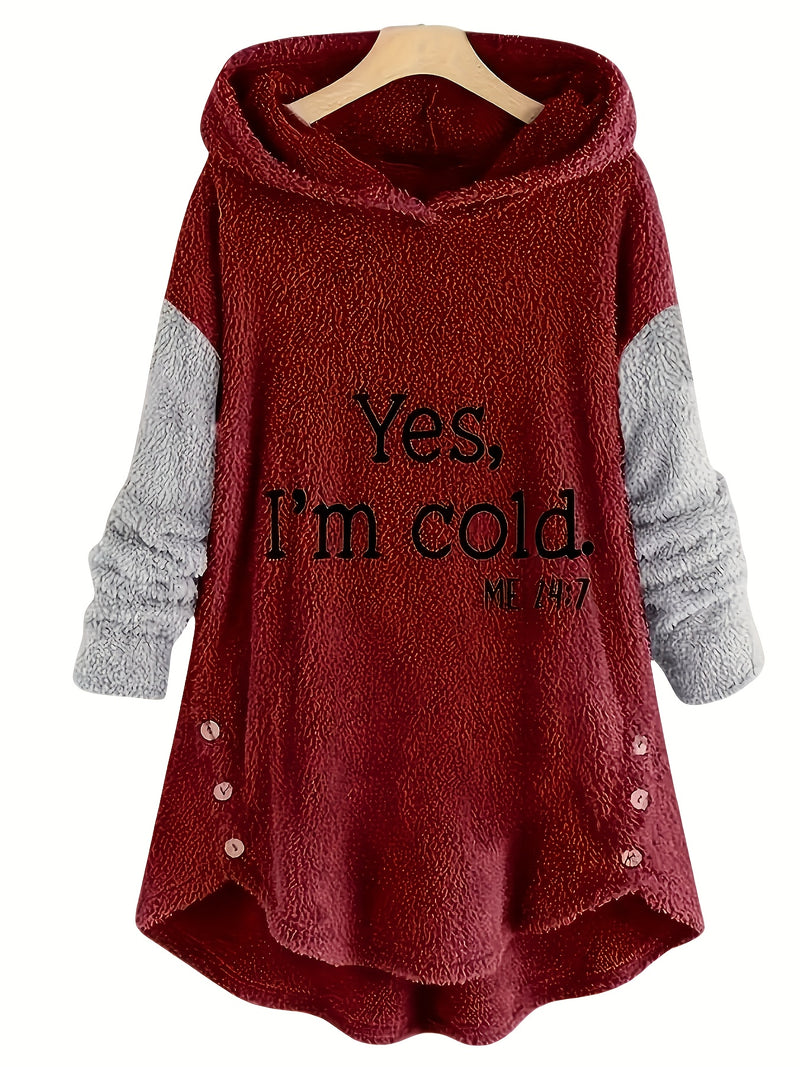 Women's Autumn and Winter Warm Long Sleeve Hoodie.