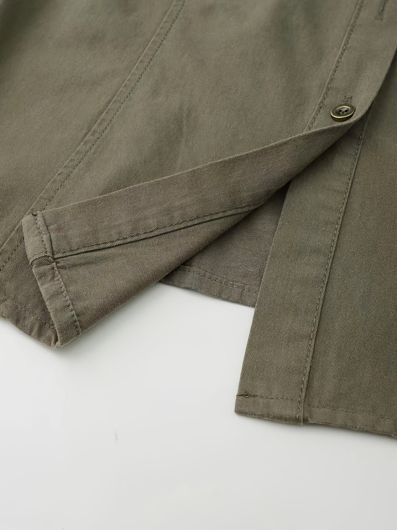 Women's Classic Vintage Dark Green Mature Western Style Slim.