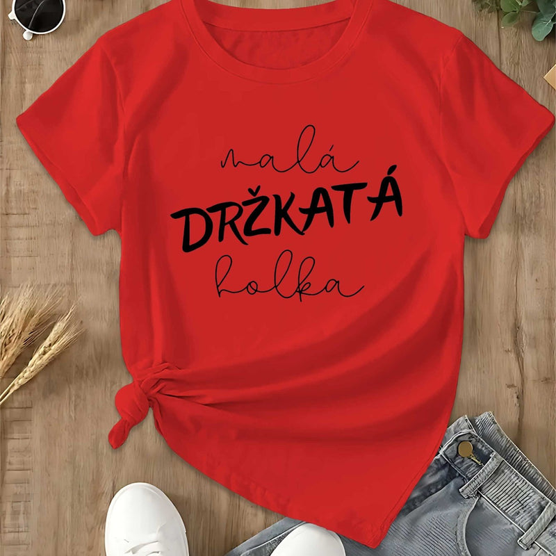 Women's T-Shirt with Short Sleeves.
