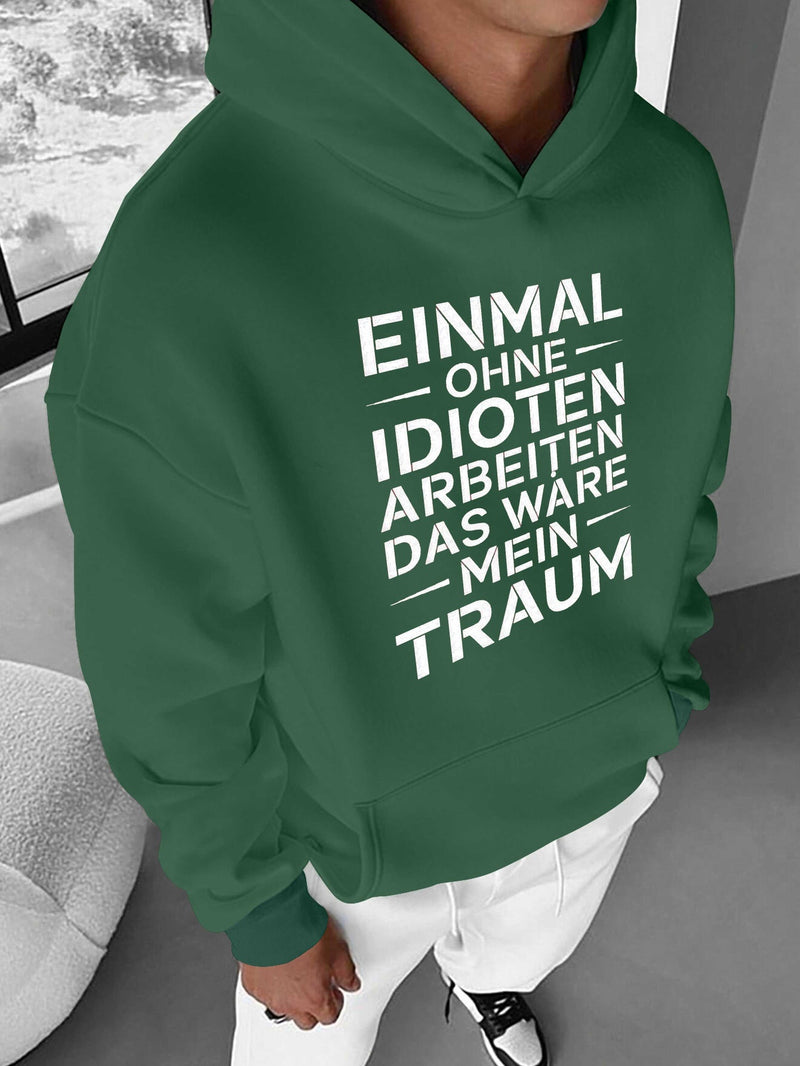 Men's Hooded Sweatshirt.