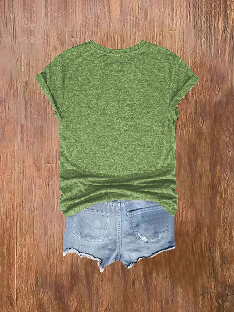 3pcs Women's Casual Dog Lover Graphic T-Shirts.