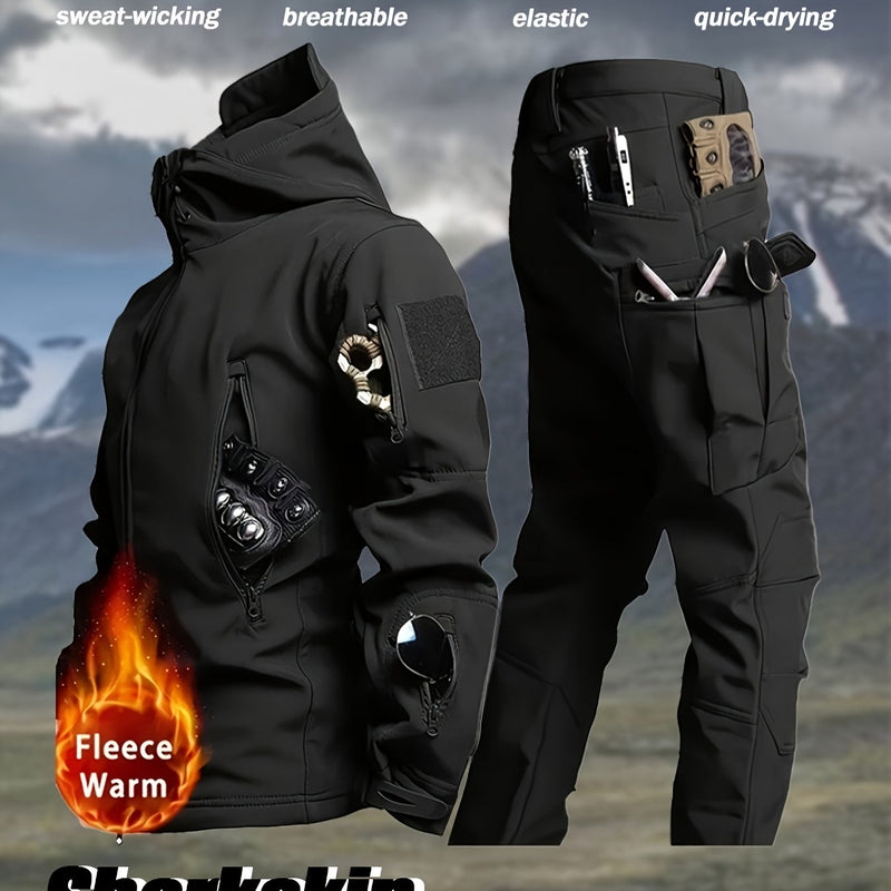 2pcs Men's Suit Jacket and Work Pants Tactical.